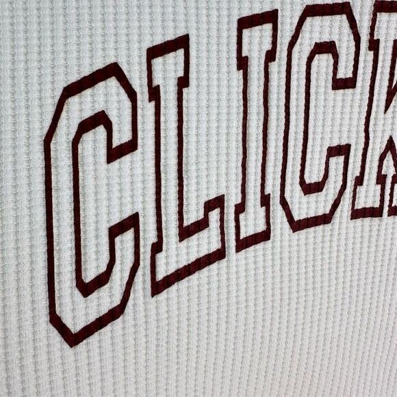 David Dobrick Unisex Thermal CLICKBAIT Hoodie Cream Pullover Kangaroo Pocket Med - Picture 3 of 11